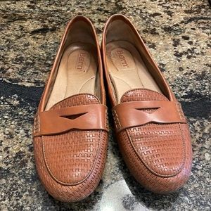 Born chestnut driving loafers